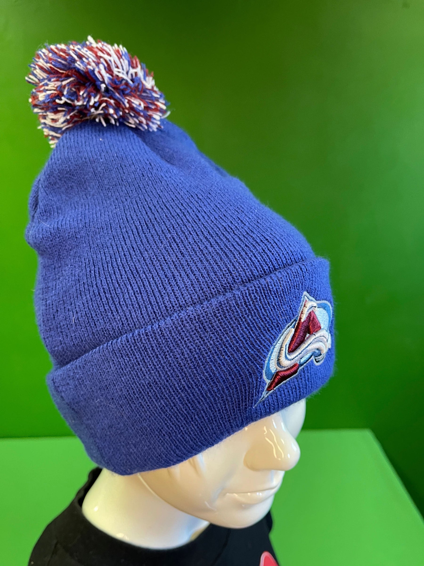 NHL Colorado Avalanche Zephyr Blue Woolly Hat OSFM