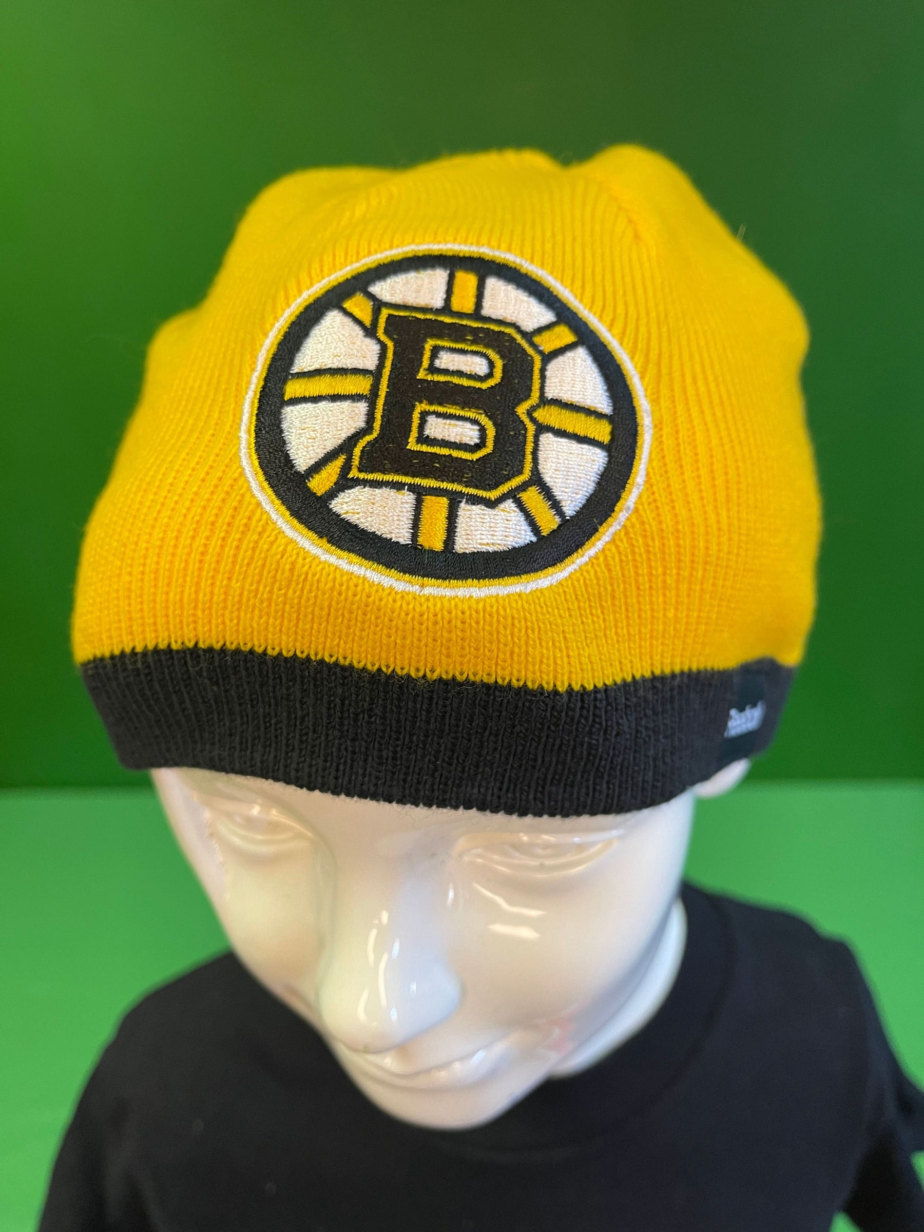 NHL Boston Bruins Yellow Beanie Hat Youth OSFM