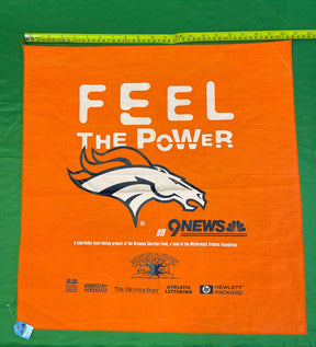 NFL Denver Broncos Orange 'Feel the Power' Local Branding Bandana NWT