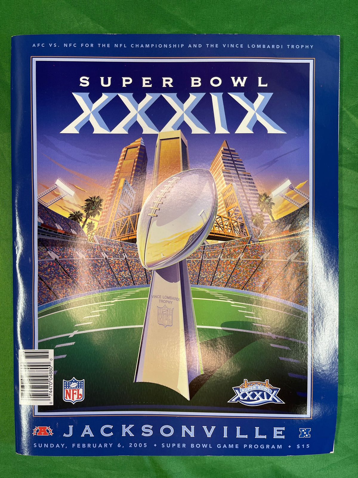 NFL New England Patriots vs Philadelphia Eagles Super Bowl XXXIX Programme