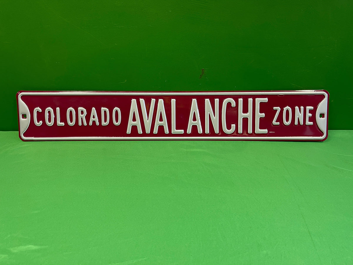 NHL Colorado Avalanche 36" x 6" Steel Embossed Street Sign