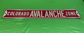 NHL Colorado Avalanche 36" x 6" Steel Embossed Street Sign