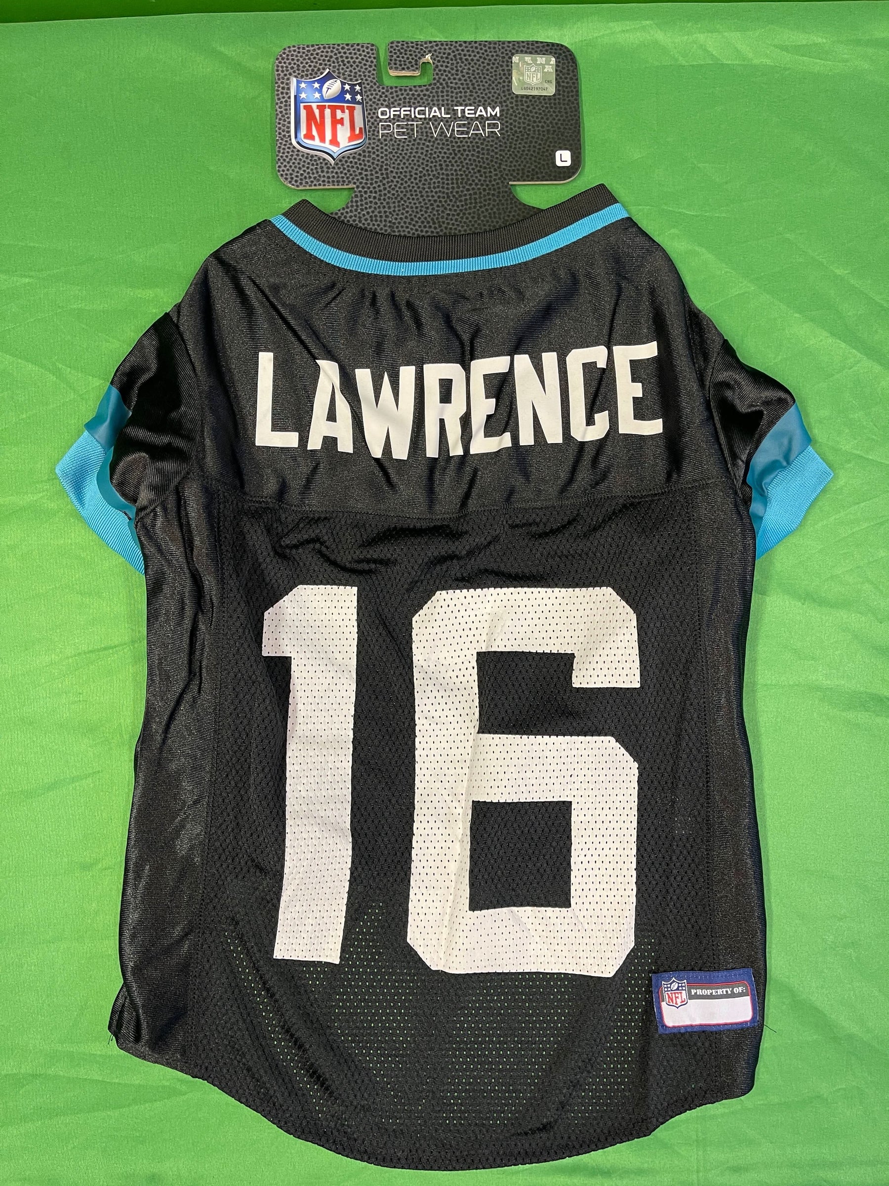 NFL Jacksonville Jaguars Trevor Lawrence #16 Dog Pet Jersey Large NWT