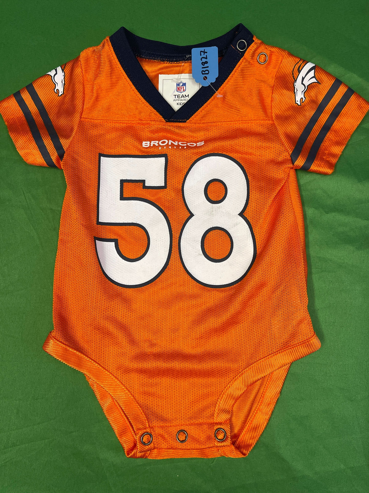 NFL Denver Broncos Von Miller #58 Jersey-Style Bodysuit/Vest Infant 3-6 Months