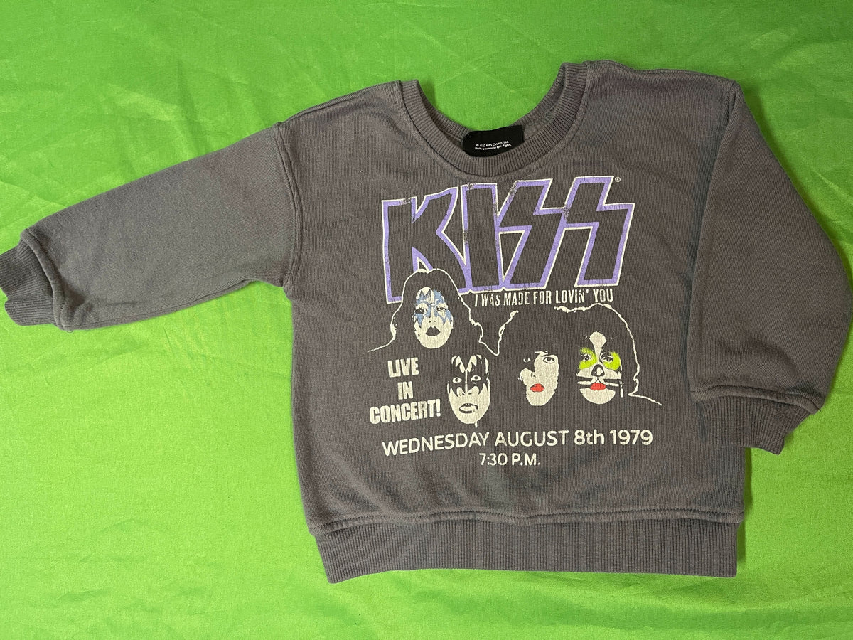 KISS Grey Band Sweatshirt Infant Toddler 18 Months