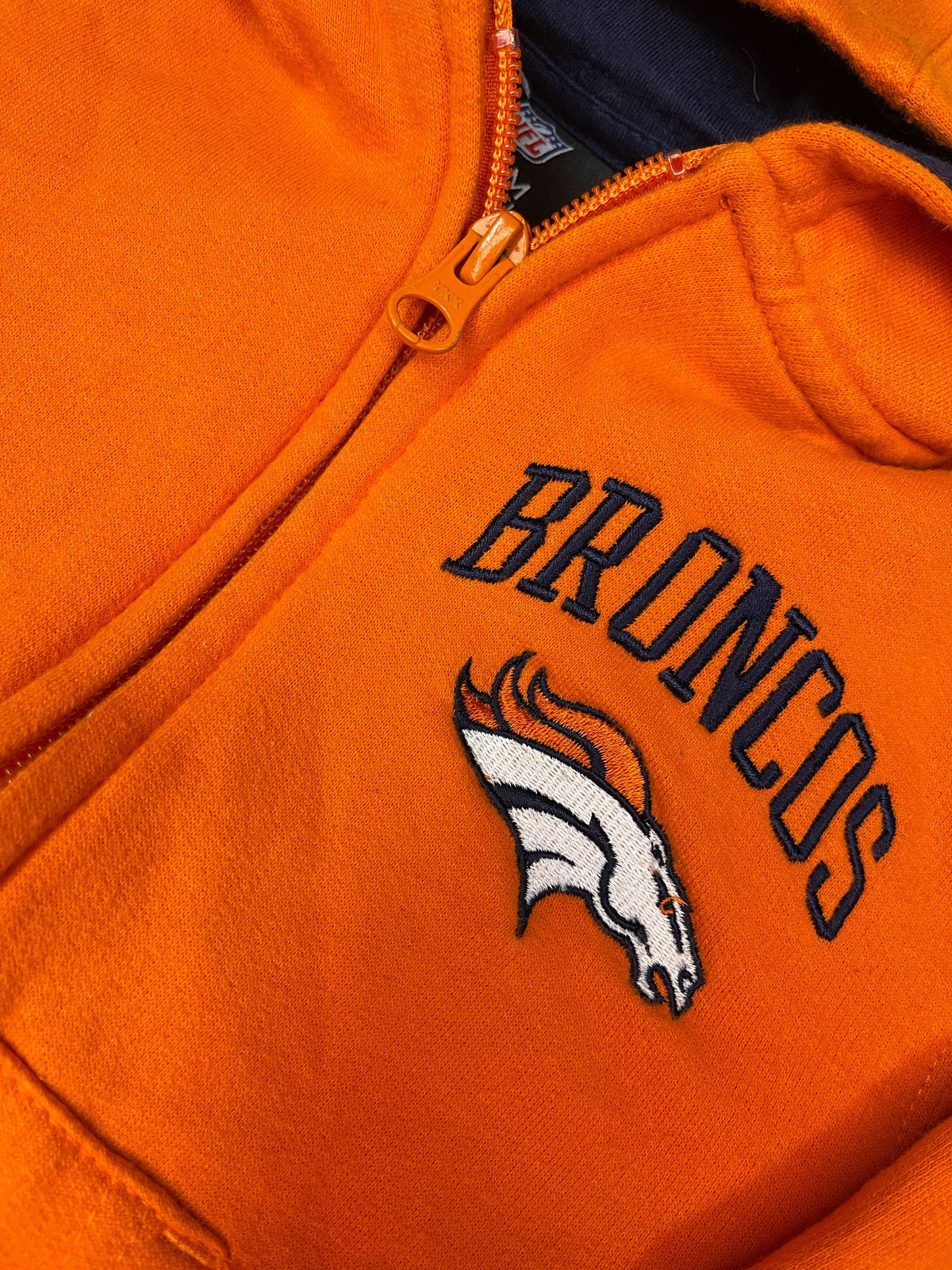 NFL Denver Broncos Full-Zip Hoodie Toddler Youth X-Small 4T