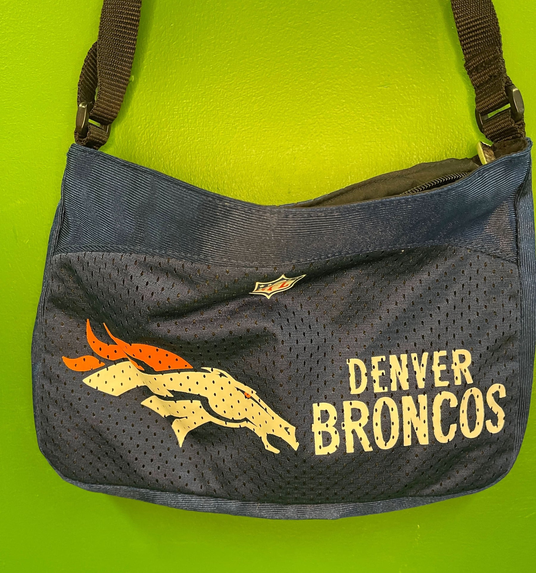 NFL Denver Broncos Jersey Material 10" x 6" Clutch Bag