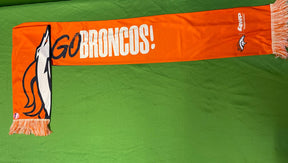 NFL Denver Broncos "Vamos Broncos" Fringed Smooth Scarf NWT