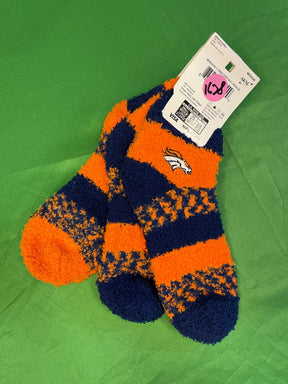 NFL Denver Broncos 2-Pack Cosy Fuzzy Ankle Socks Medium NWT