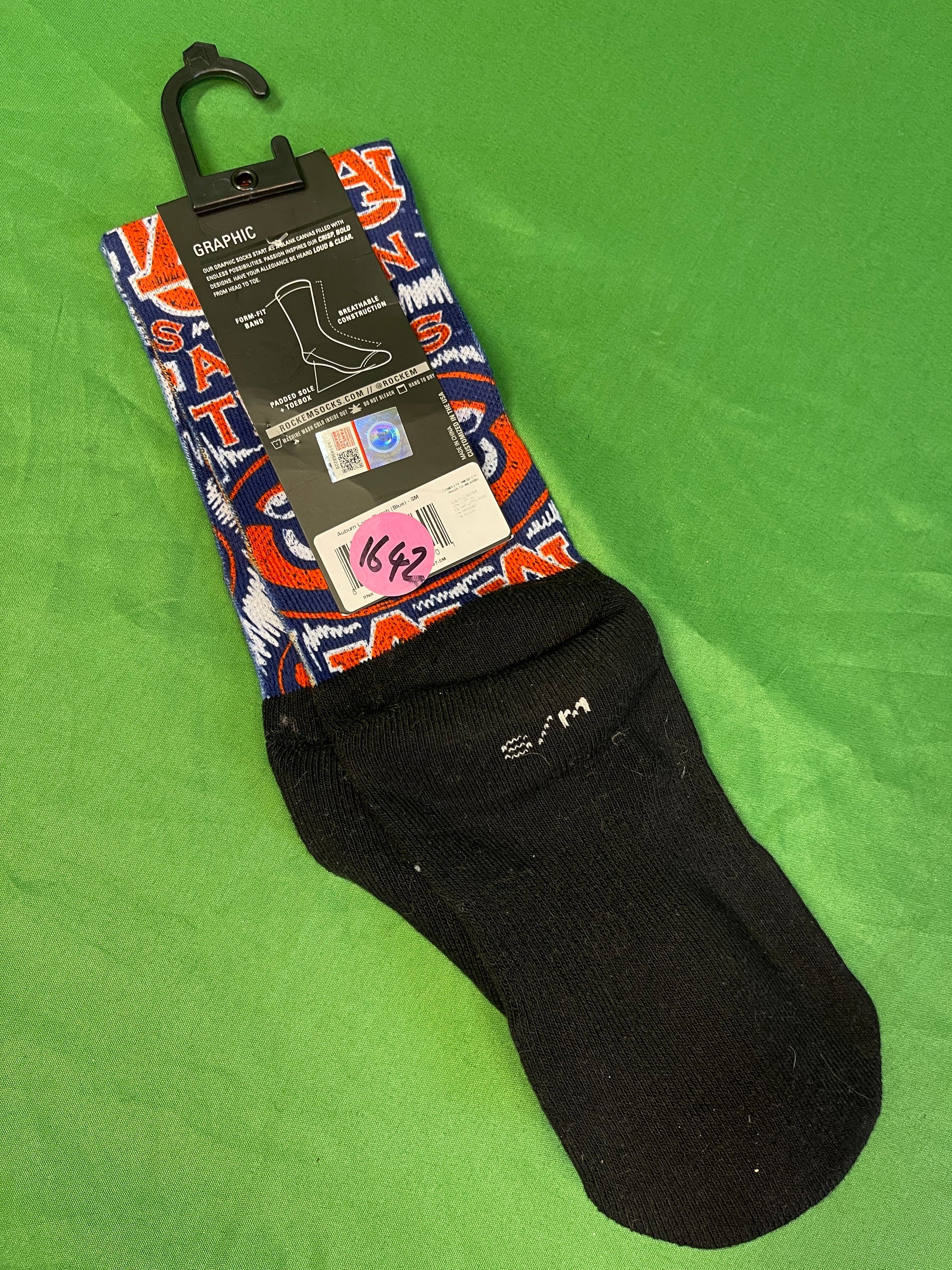 NCAA Auburn Tigers Rock'Em Socks Small/Medium NWT