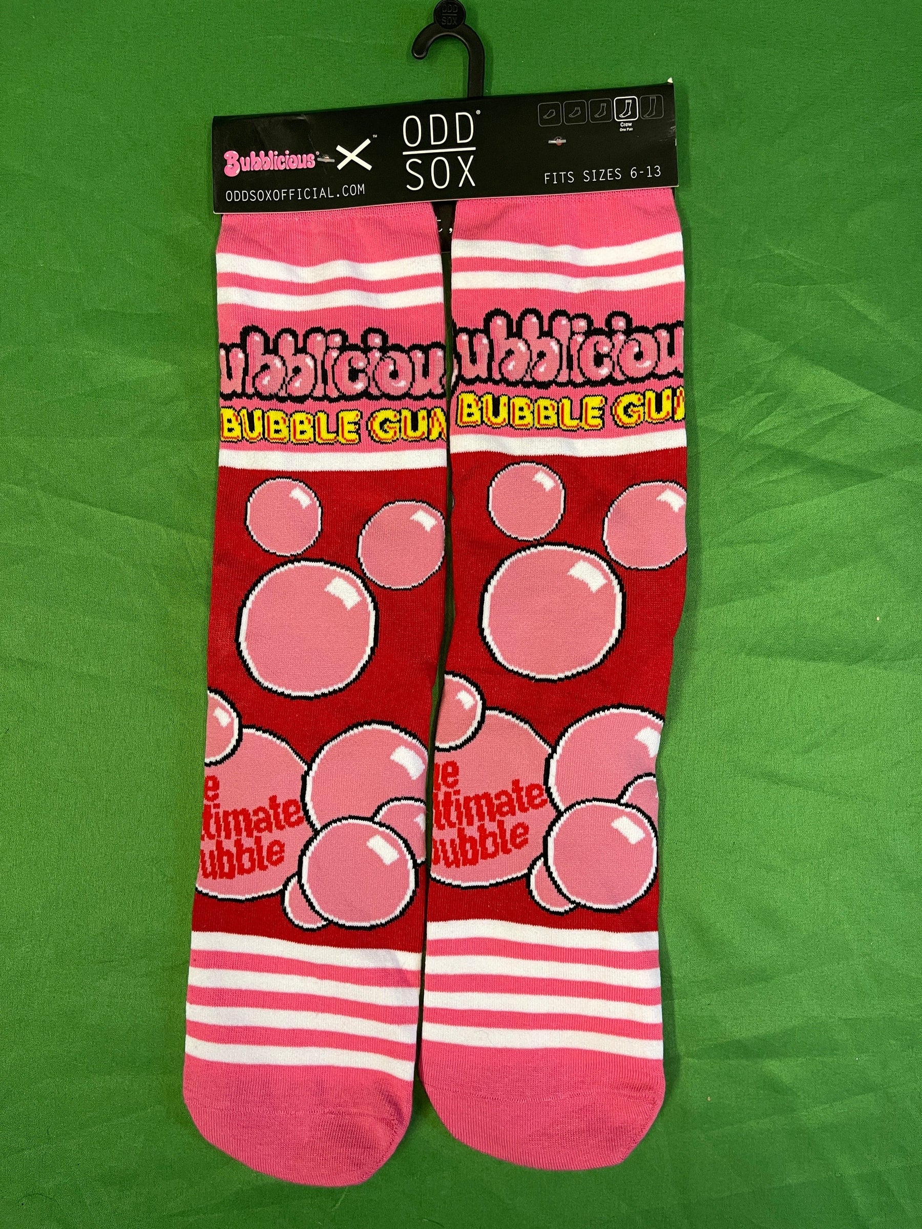 Odd Sox Bubblicious Bubble Gum Socks Size Men's 4-11 (UK) 6-13 (US) NWT