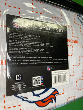 NFL Denver Broncos Full Size Sheet Set Double New NWT