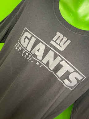NFL New York Giants Black and Grey Long Sleeve T-Shirt Men's Large NWT