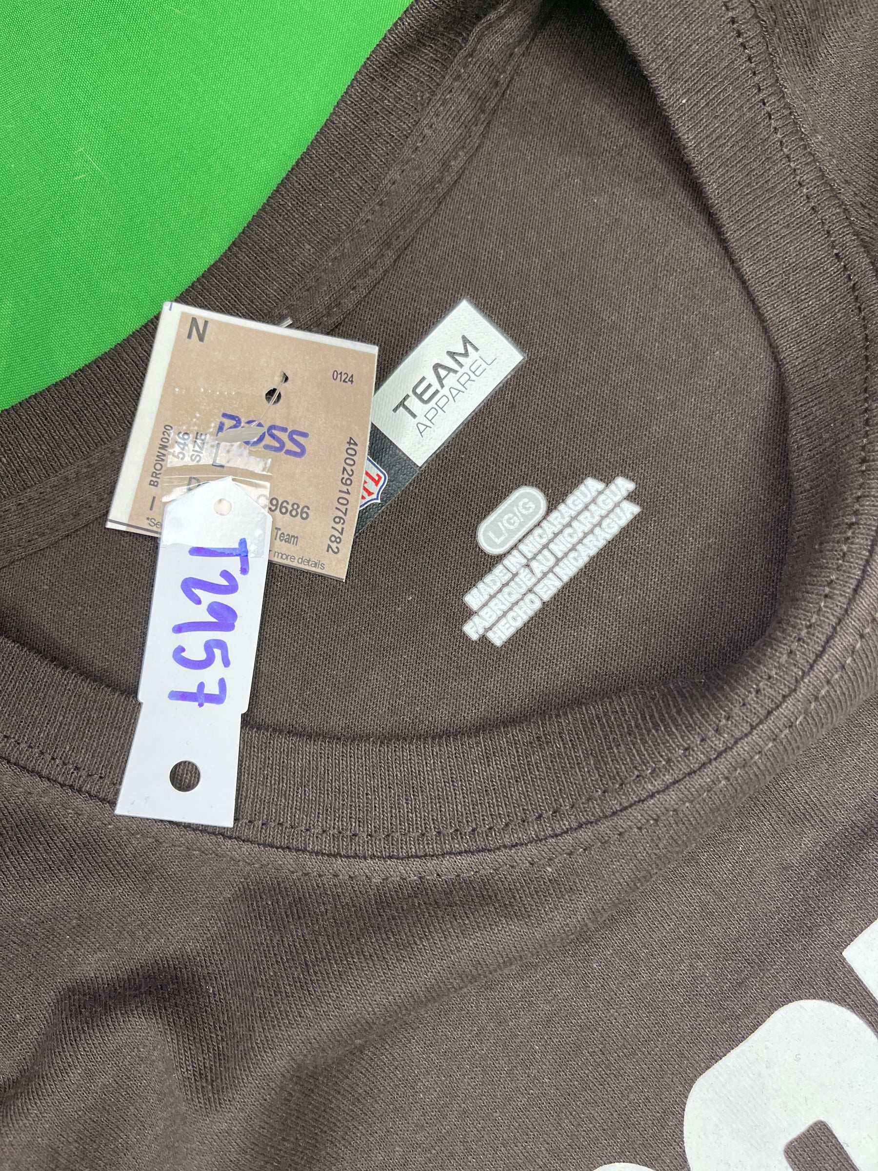 NFLCleveland Browns Brown Short Sleeve T-Shirt Men's Large NWT