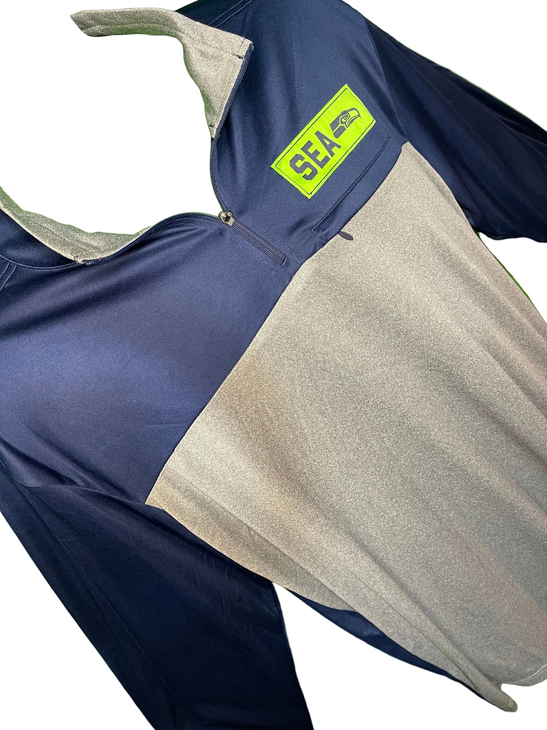 NFL Seattle Seahawks 1/4 Zip Lightweight Pullover Jacket Men's X-Large NWT