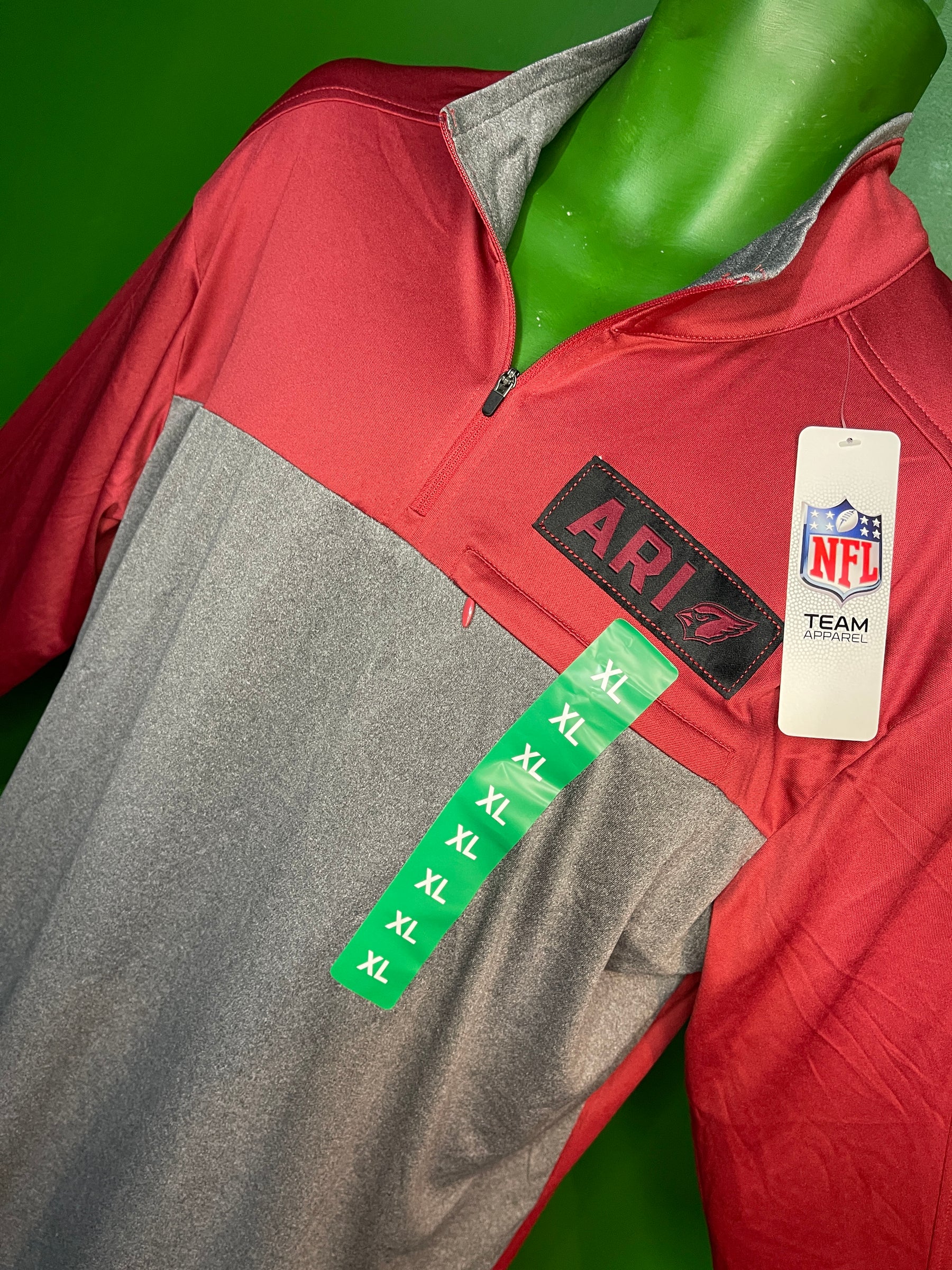 NFL Arizona Cardinals  1/4 Zip Lightweight Pullover Jacket Men's X-Large NWT