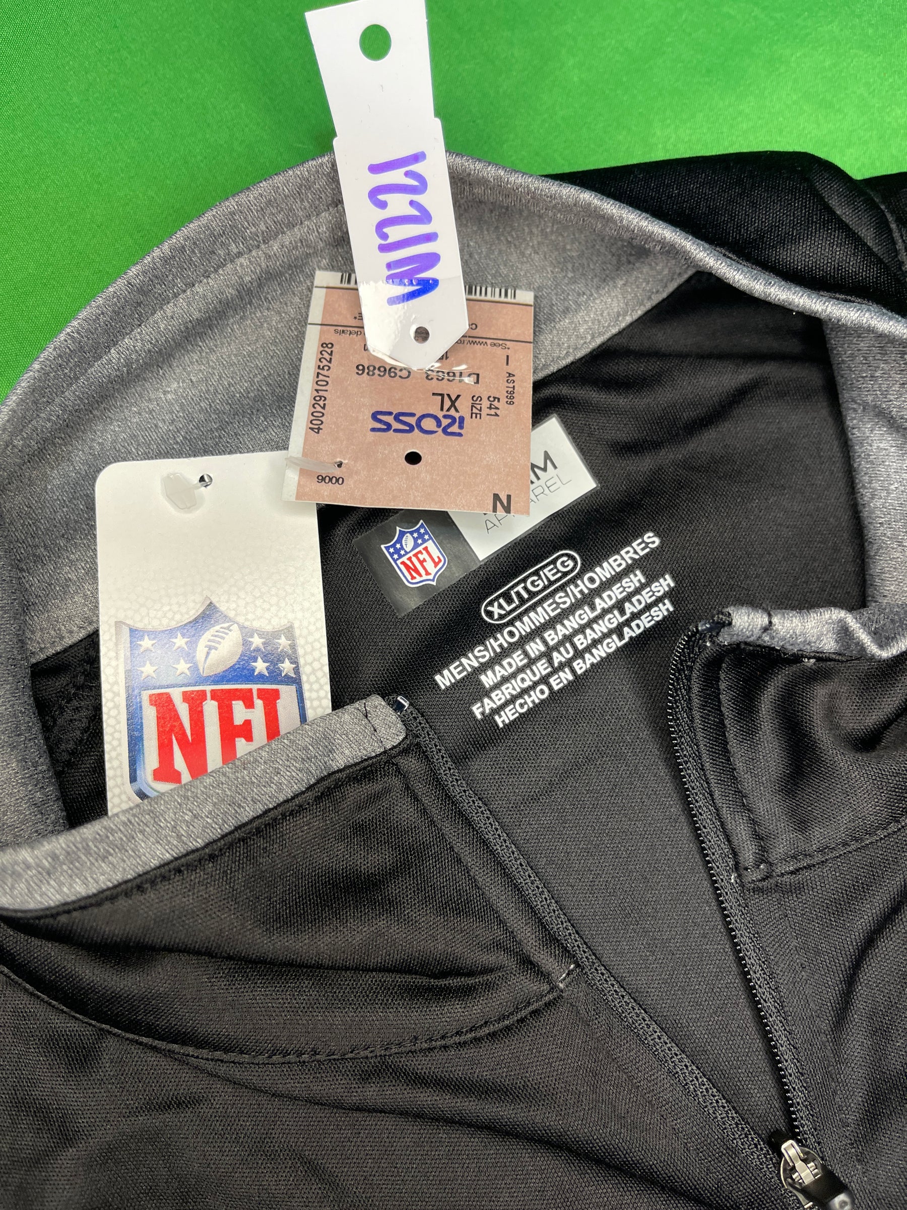 NFL Atlanta Falcons 1/4 Zip Lightweight Pullover Jacket Men's X-Large NWT