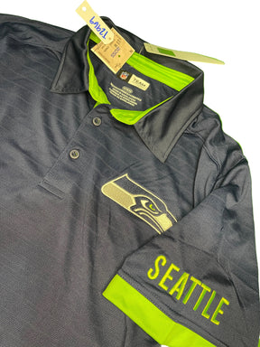NFL Seattle Seahawks Lightweight Golf Polo Shirt Men's Medium
