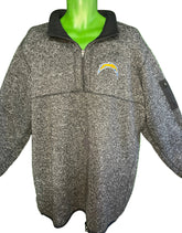 NFL Los Angeles Chargers 1/4 Zip Pullover Sweatshirt Jacket Men's 4X-Large