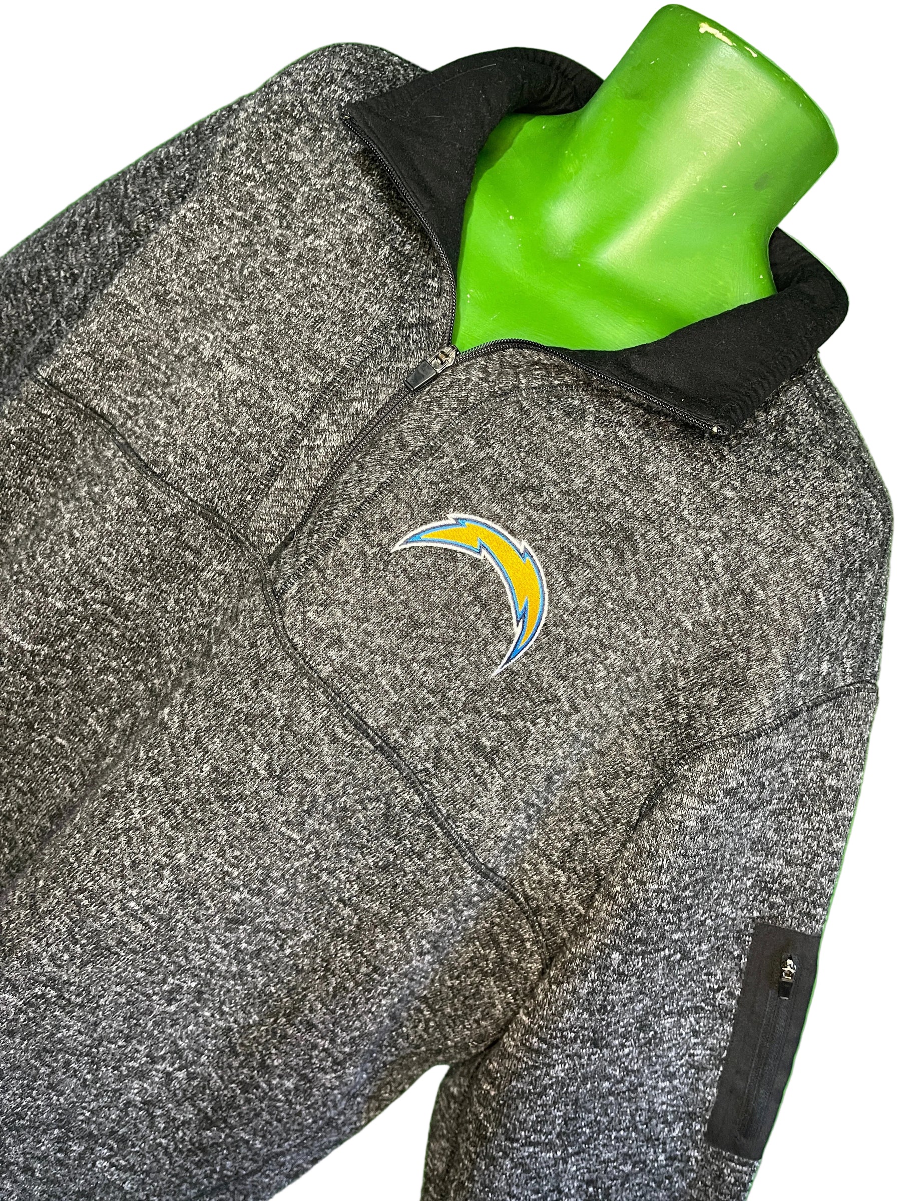 NFL Los Angeles Chargers 1/4 Zip Pullover Sweatshirt Jacket Men's 4X-Large