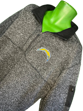 NFL Los Angeles Chargers 1/4 Zip Pullover Sweatshirt Jacket Men's 4X-Large