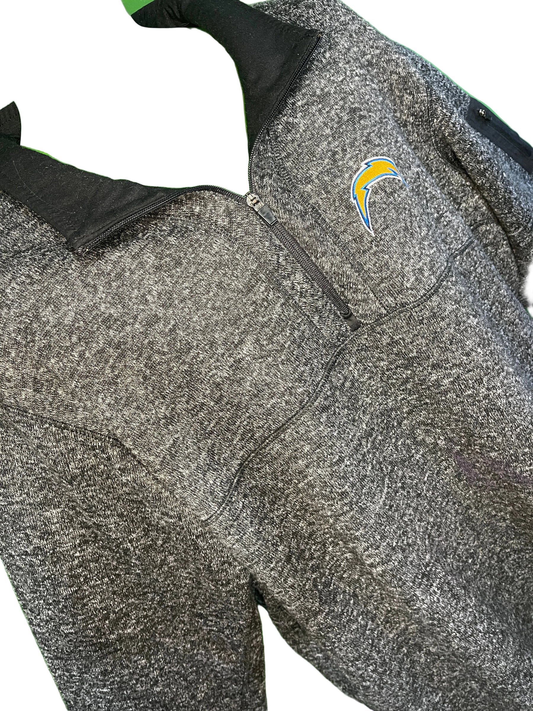 NFL Los Angeles Chargers 1/4 Zip Pullover Sweatshirt Jacket Men's 4X-Large