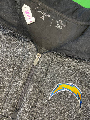 NFL Los Angeles Chargers 1/4 Zip Pullover Sweatshirt Jacket Men's 4X-Large