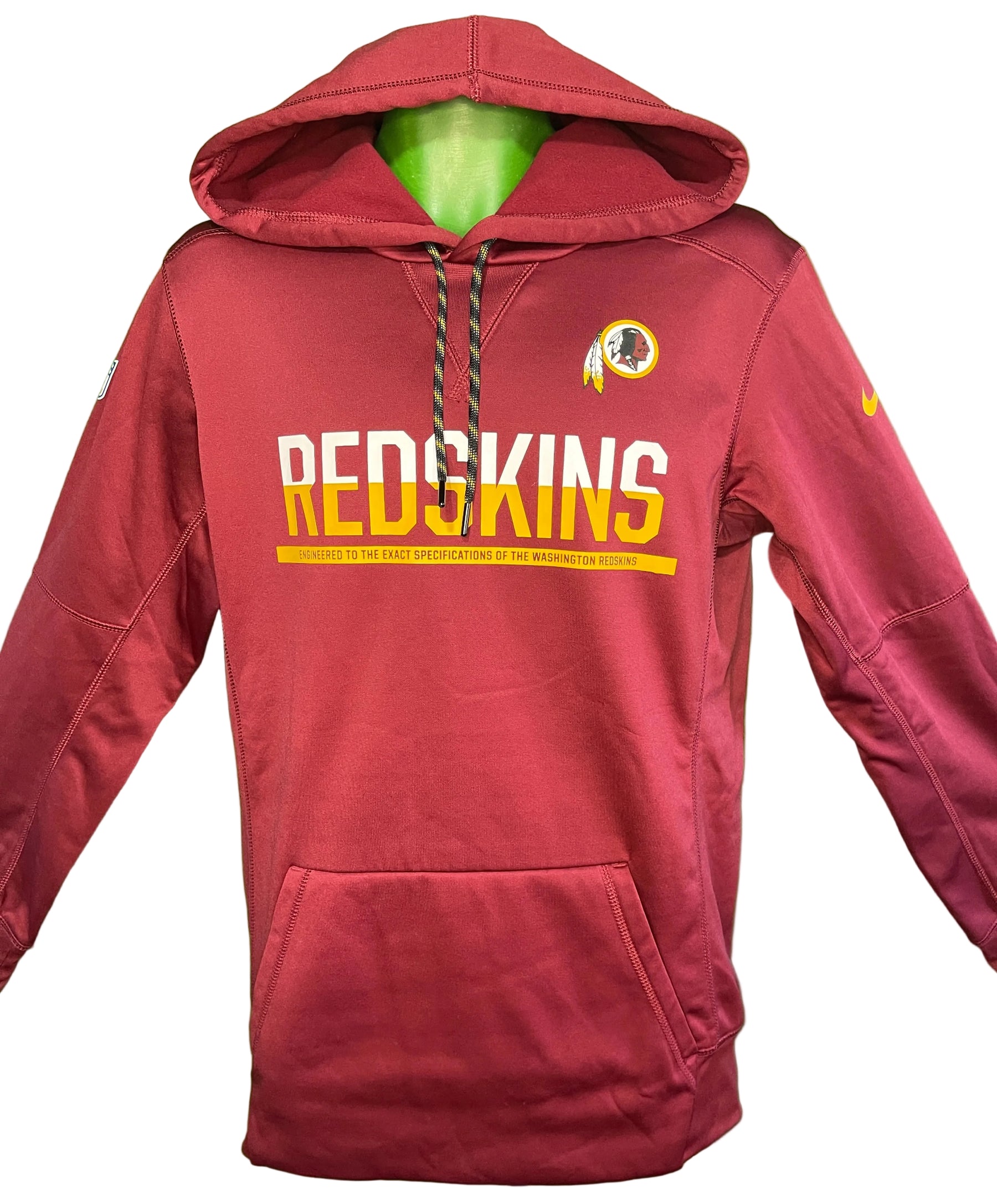 NFL Washington Redskins (Commanders)  Red Athletic Hoodie Men's Small
