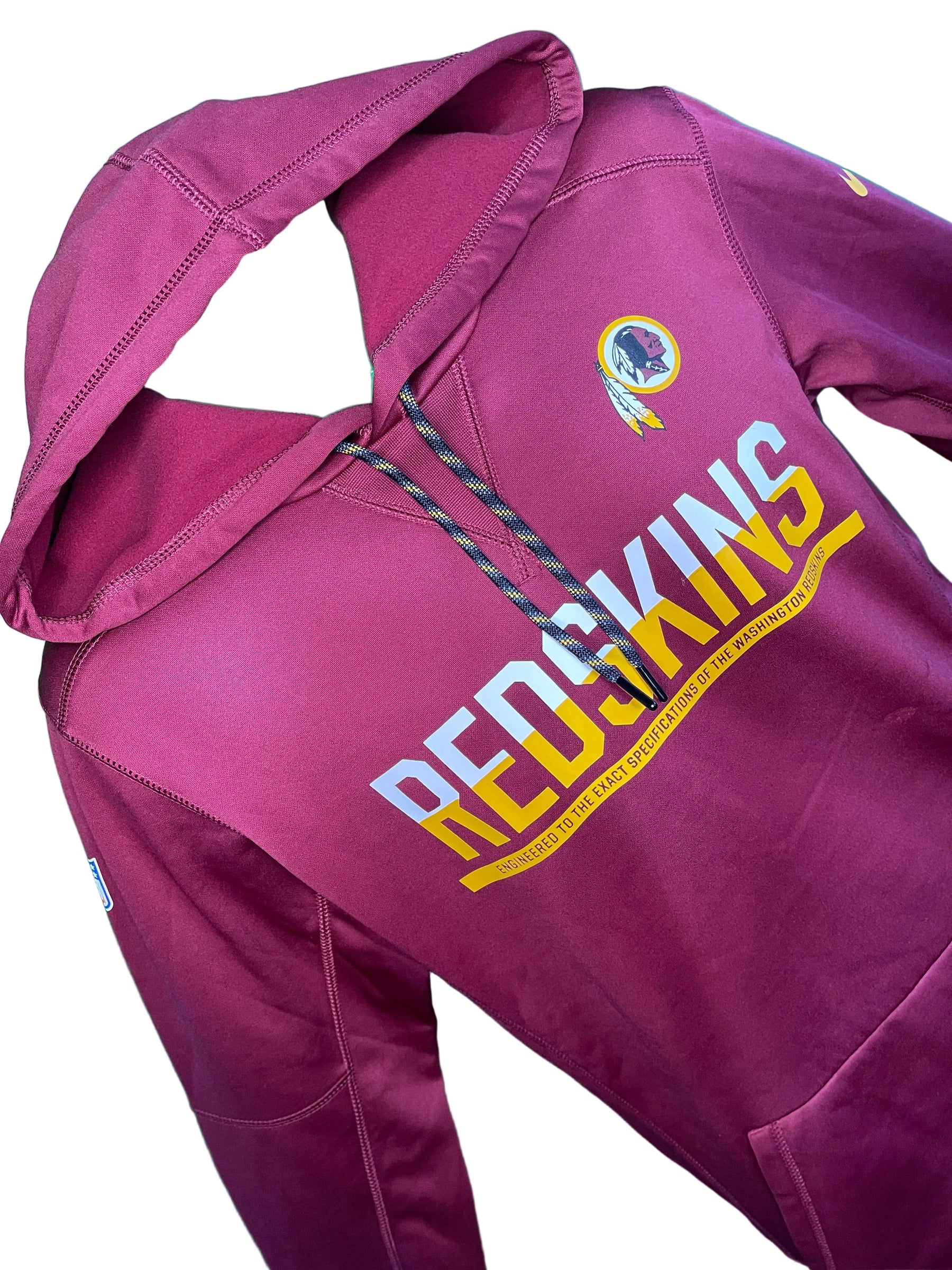 NFL Washington Redskins (Commanders)  Red Athletic Hoodie Men's Small
