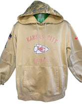 NFL Kansas City Chiefs Salute 2 Service Pullover Hoodie Sweatshirt Men's Large