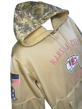 NFL Kansas City Chiefs Salute 2 Service Pullover Hoodie Sweatshirt Men's Large