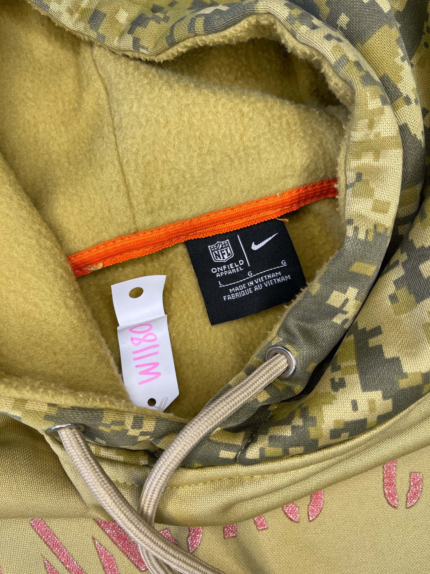 NFL Kansas City Chiefs Salute 2 Service Pullover Hoodie Sweatshirt Men's Large