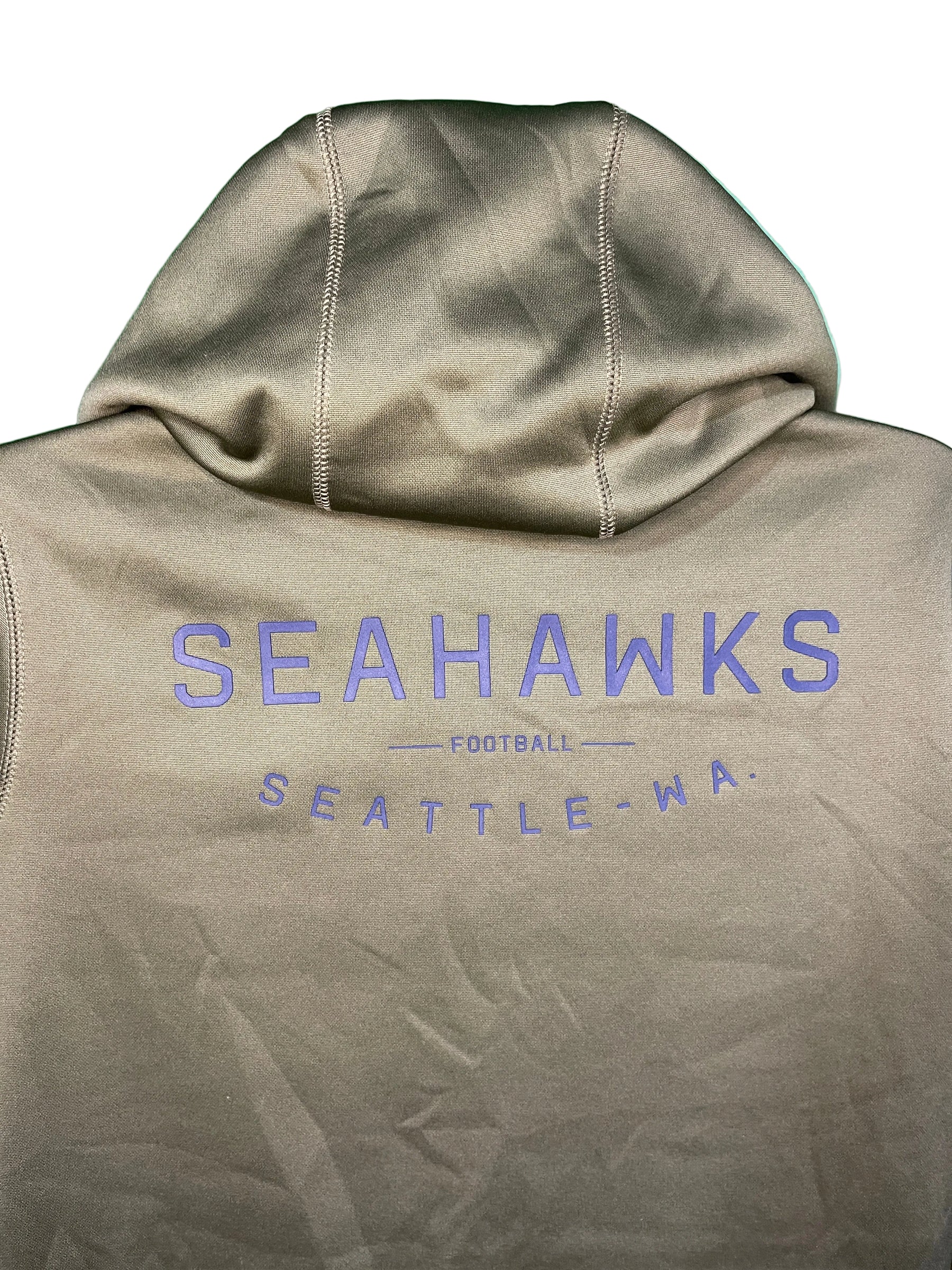 NFL Seattle Seahawks Salute 2 Service Pullover Hoodie Sweatshirt Men's Large