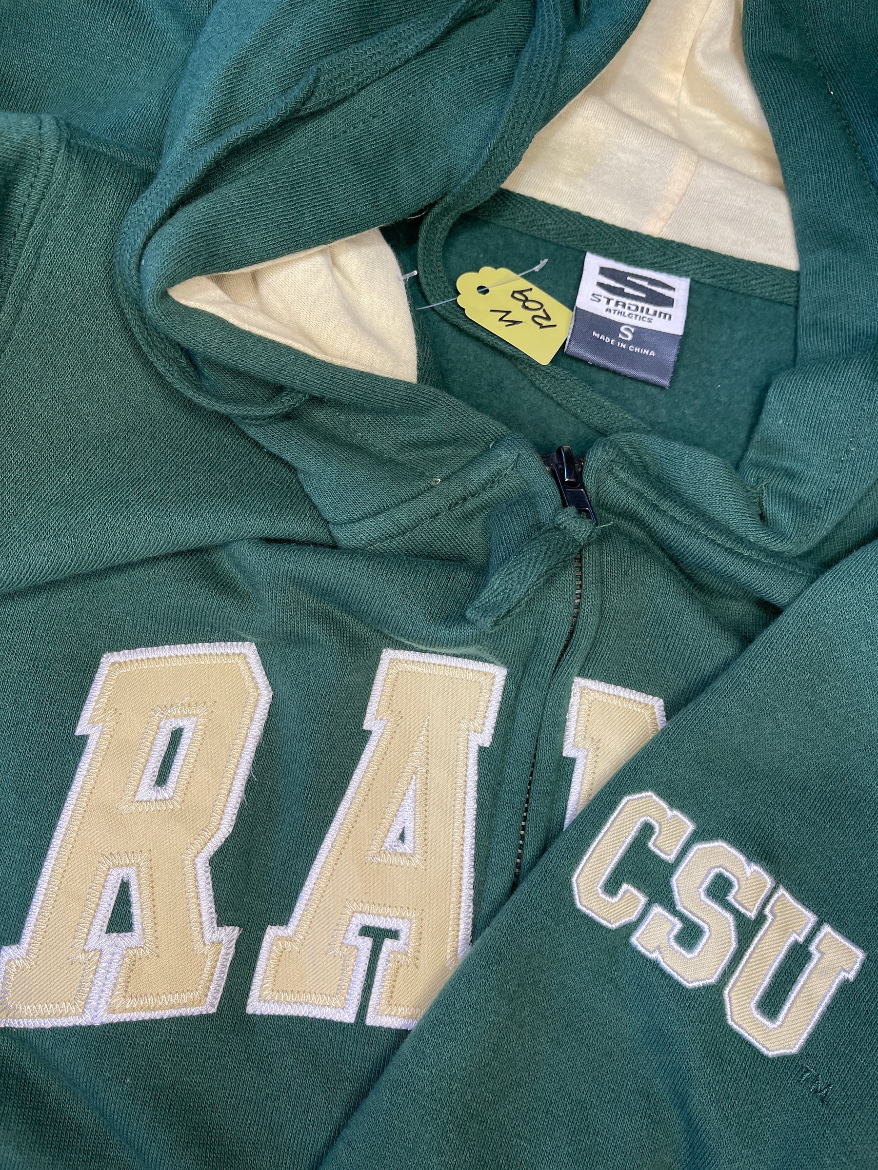 NCAA Colorado State Rams Full Zip Hoodie Jacket Men's Small