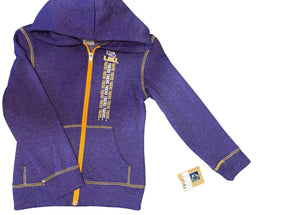 Louisiana State LSU Tigers Full Zip Hoodie Jacket Youth Small 7-8 NWT