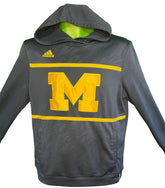NCAA Michigan Wolverines Adidas Pullover Hoodie Top Men's Large