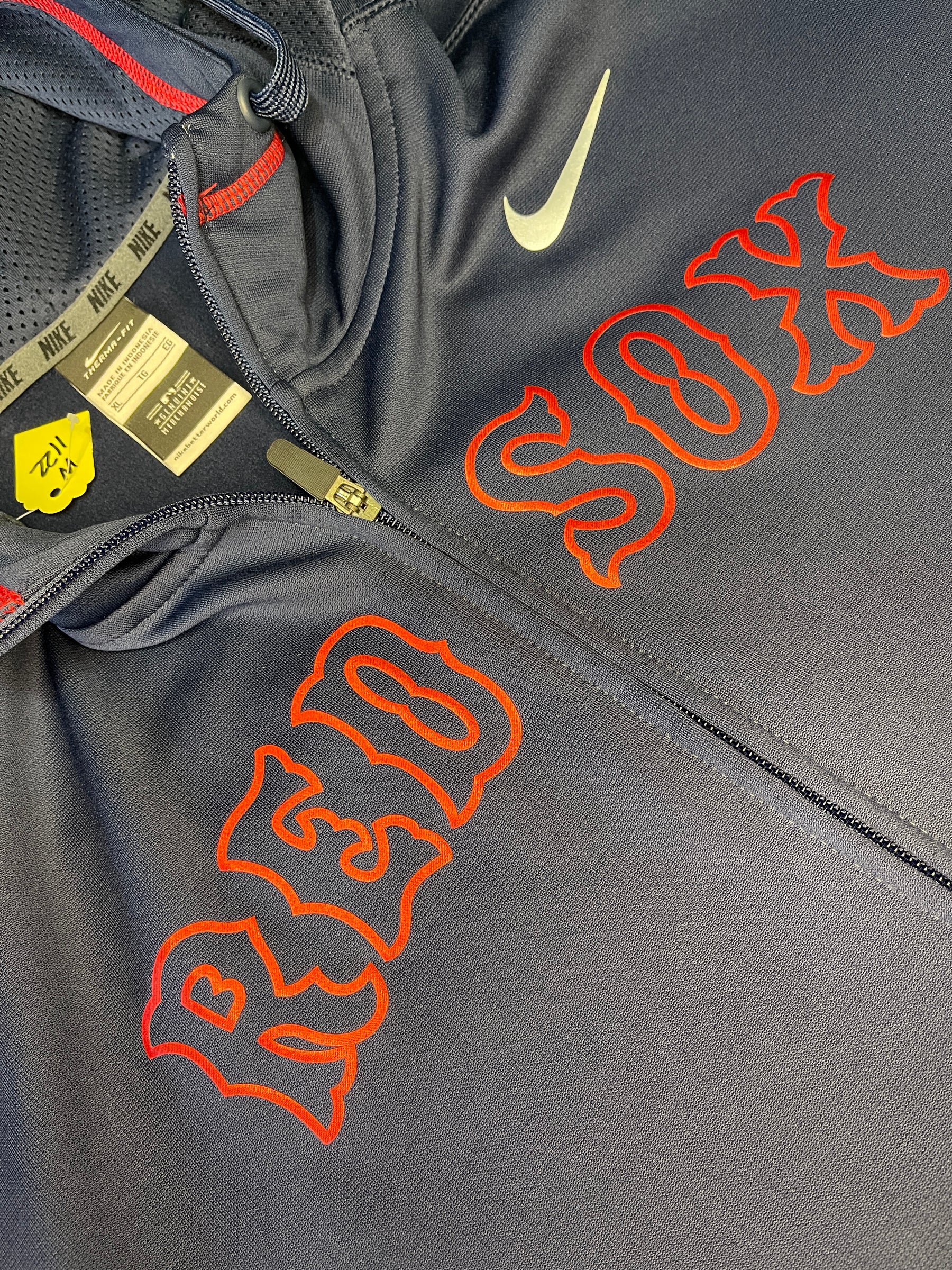 MLB Boston Red Sox Therma-Fit Full Zip Hoodie Jacket Men's X-Large