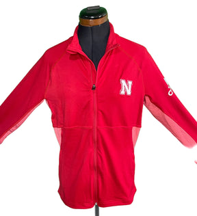 NCAA University of Nebraska Cornhuskers Adidas Full Zip Jacket Women's Medium