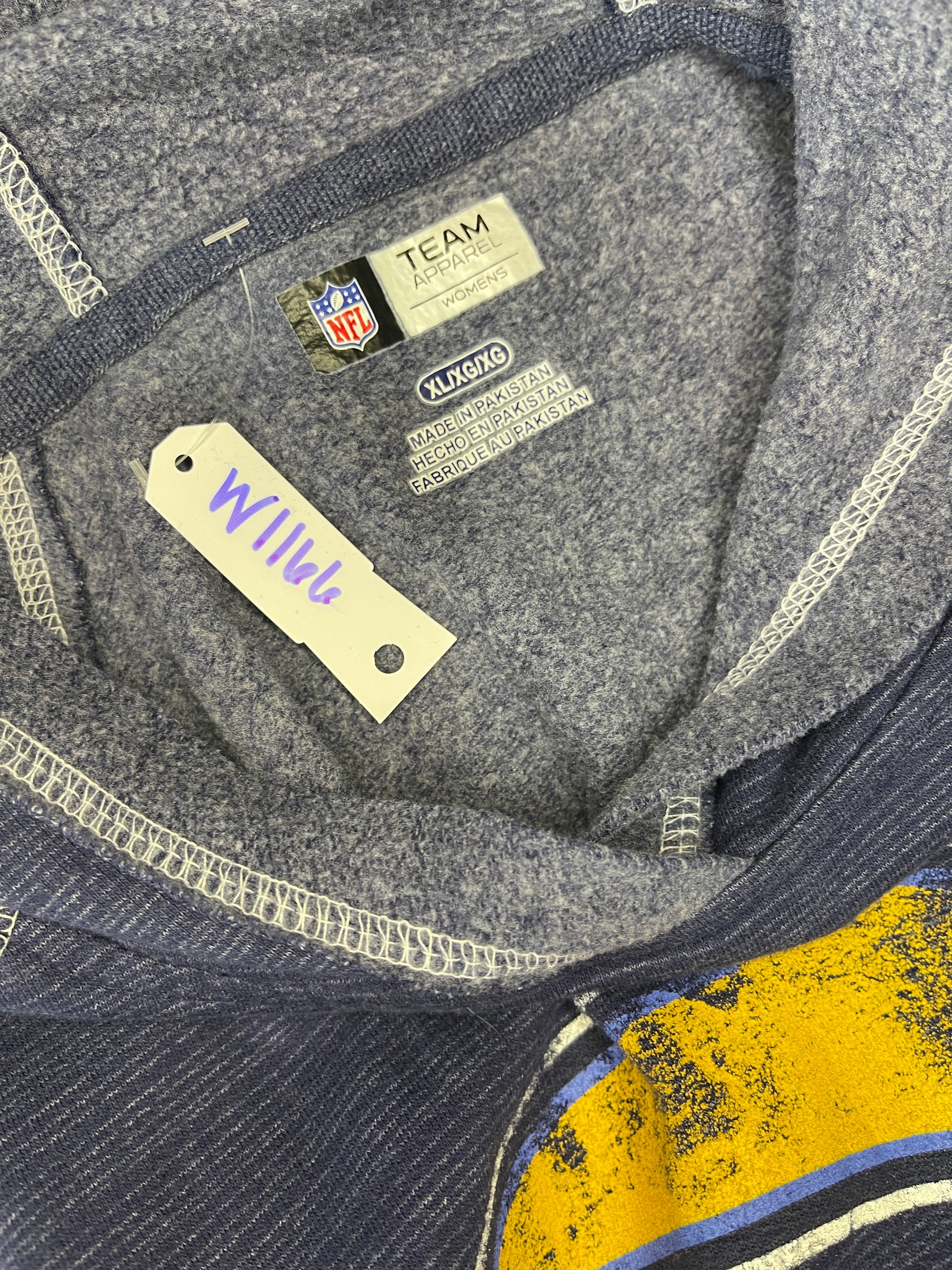 NFL Los Angeles Chargers NFL Team Apparel Pullover Hoodie Women's X-Large