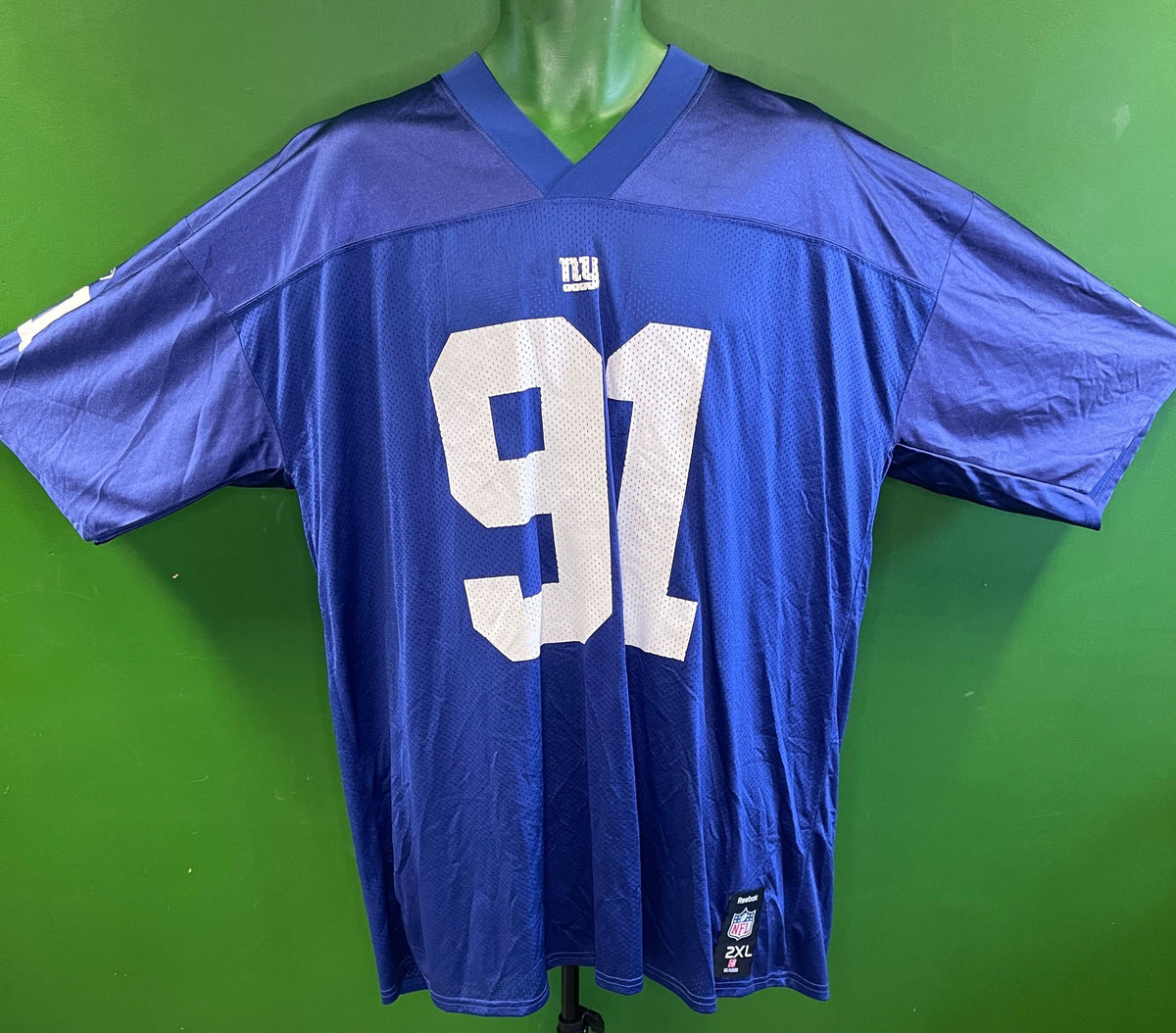 NFL New York Giants Justin Tuck #91 On Field Jersey Men's 2X-Large