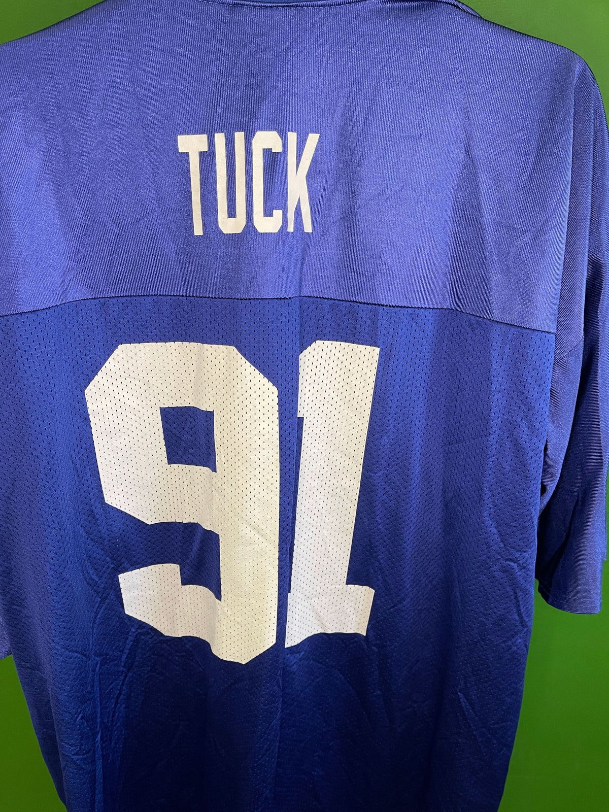 NFL New York Giants Justin Tuck #91 On Field Jersey Men's 2X-Large