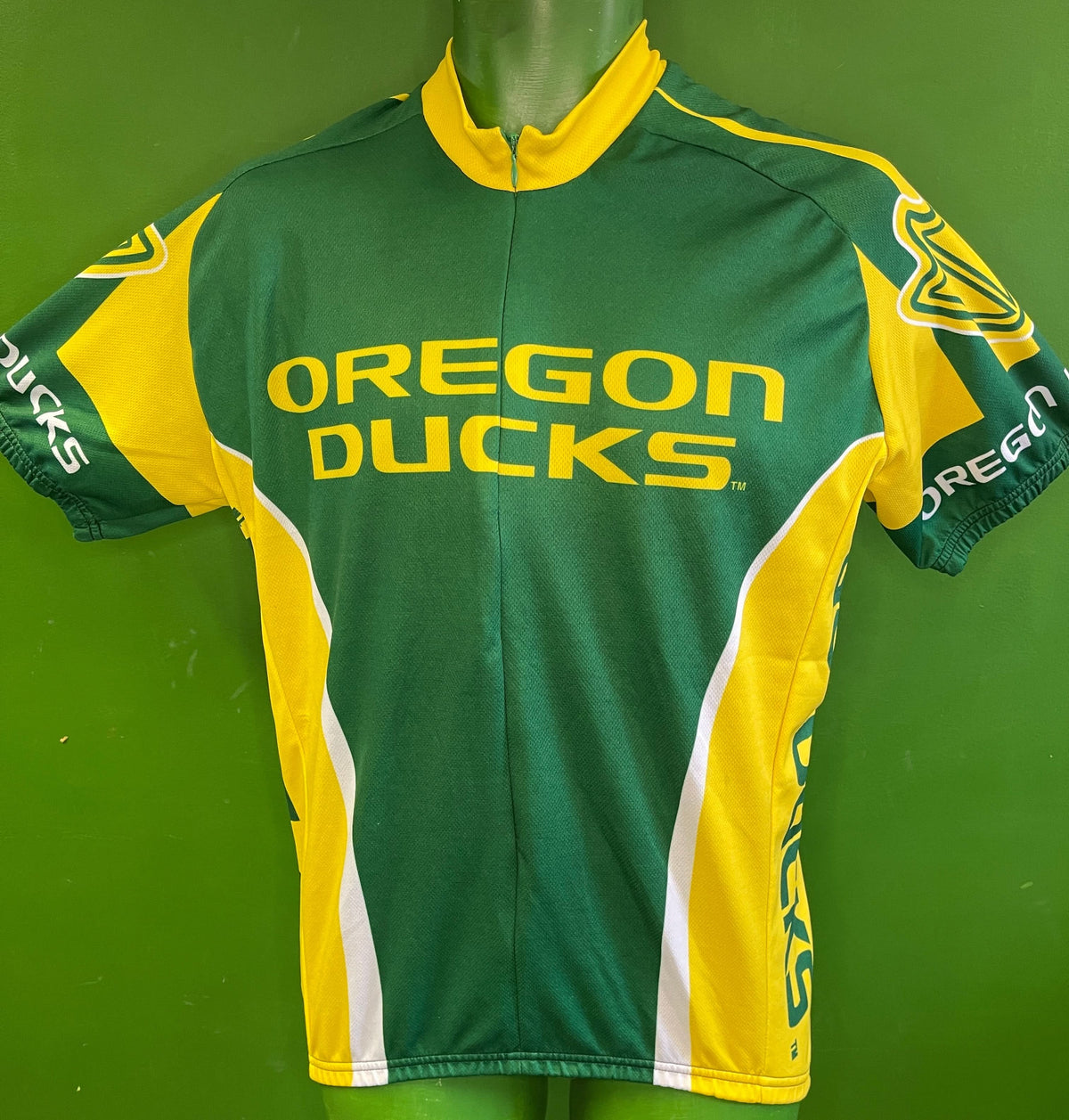 NCAA Oregon Ducks 1/4 Zip Cycling Top Men's Large