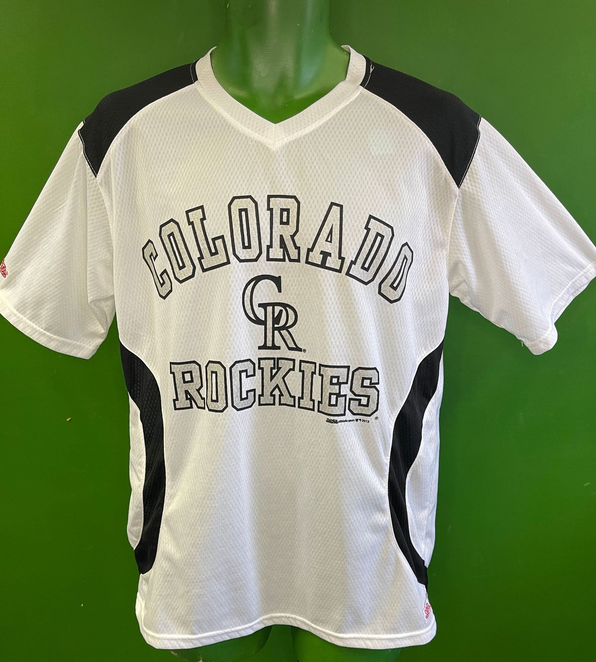 MLB Colorado Rockies Sparkly Jersey-Style Top Women's Medium