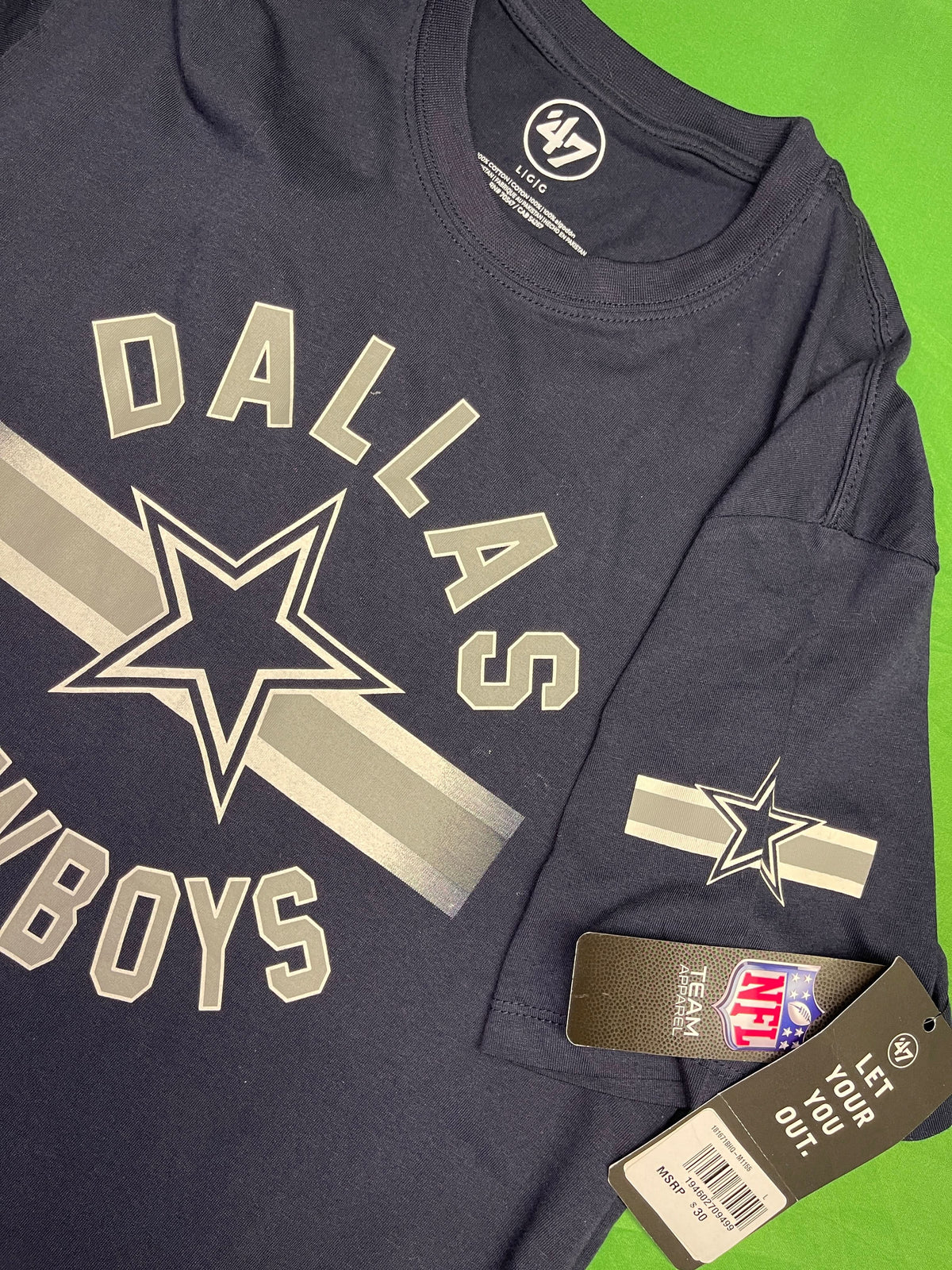 NFL Dallas Cowboys '47 100% Cotton T-Shirt Men's Large NWT