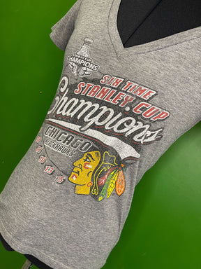 NHL Chicago Blackhawks Six Time Stanley Cup Champions T-Shirt Women's X-Small