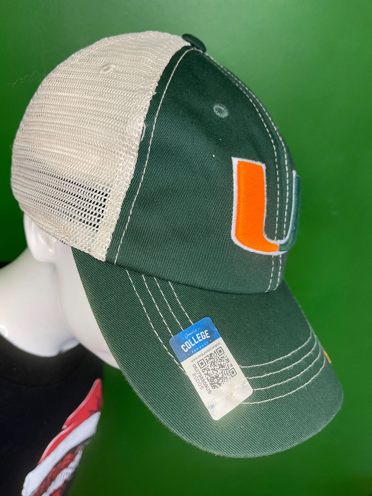 NCAA Miami Hurricanes Mesh Snapback Hat/Cap OSFM