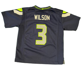NFL Seattle Seahawks Russell Wilson #3 Game Jersey Youth Large