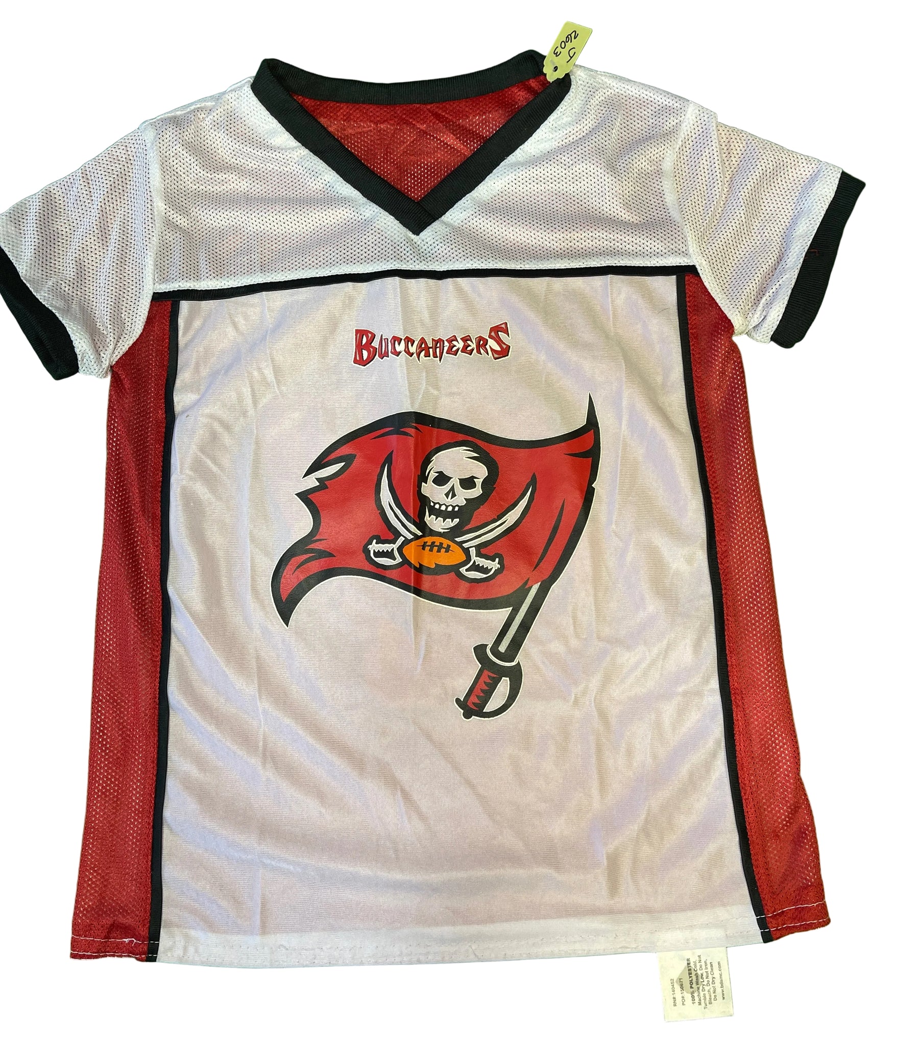 NFL Tampa Bay Buccaneers Reversible Flag Football Jersey Youth Small