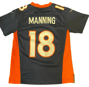 NFL Denver Broncos Peyton Manning #18 On Field Jersey Youth Small