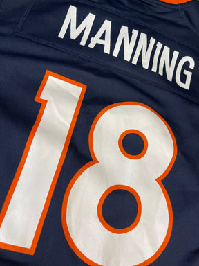NFL Denver Broncos Peyton Manning #18 On Field Jersey Youth Small